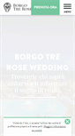 Mobile Screenshot of borgotrerosewedding.com